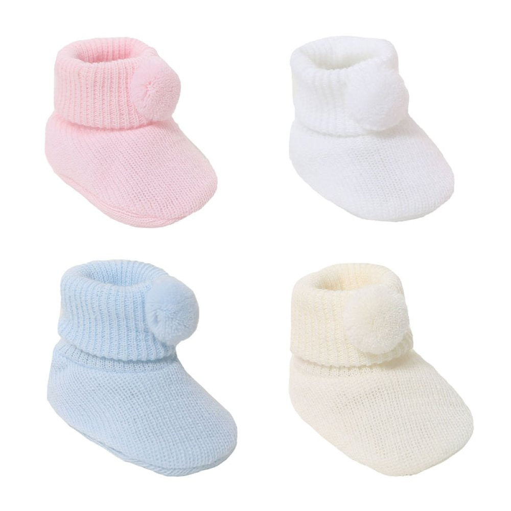 ✨️Pom Pom Baby Bootie Socks✨️0-6 Months