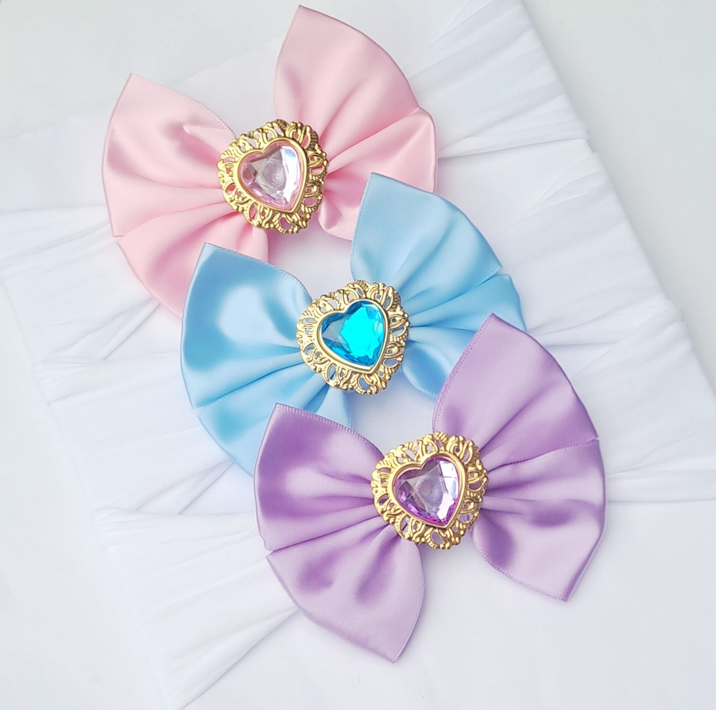 🎀3pc Satin Bow Headband Set🎀