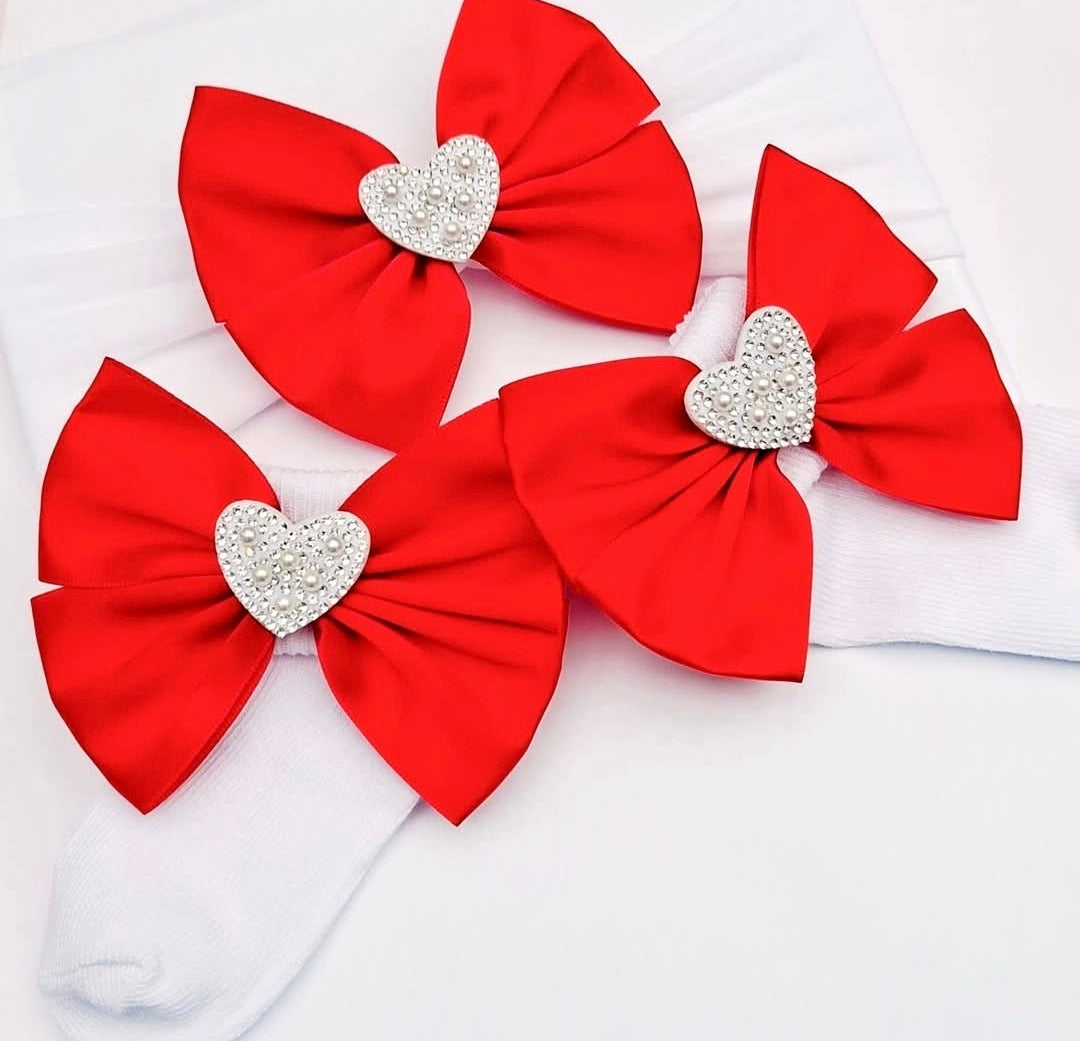 🎀Satin Bow Headband/Sock Set🎀