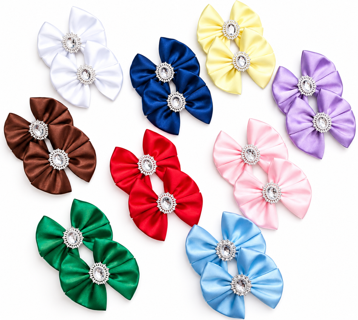 ๐2pc Mini Satin Bow Clip Sets๐ (Choose Colour)