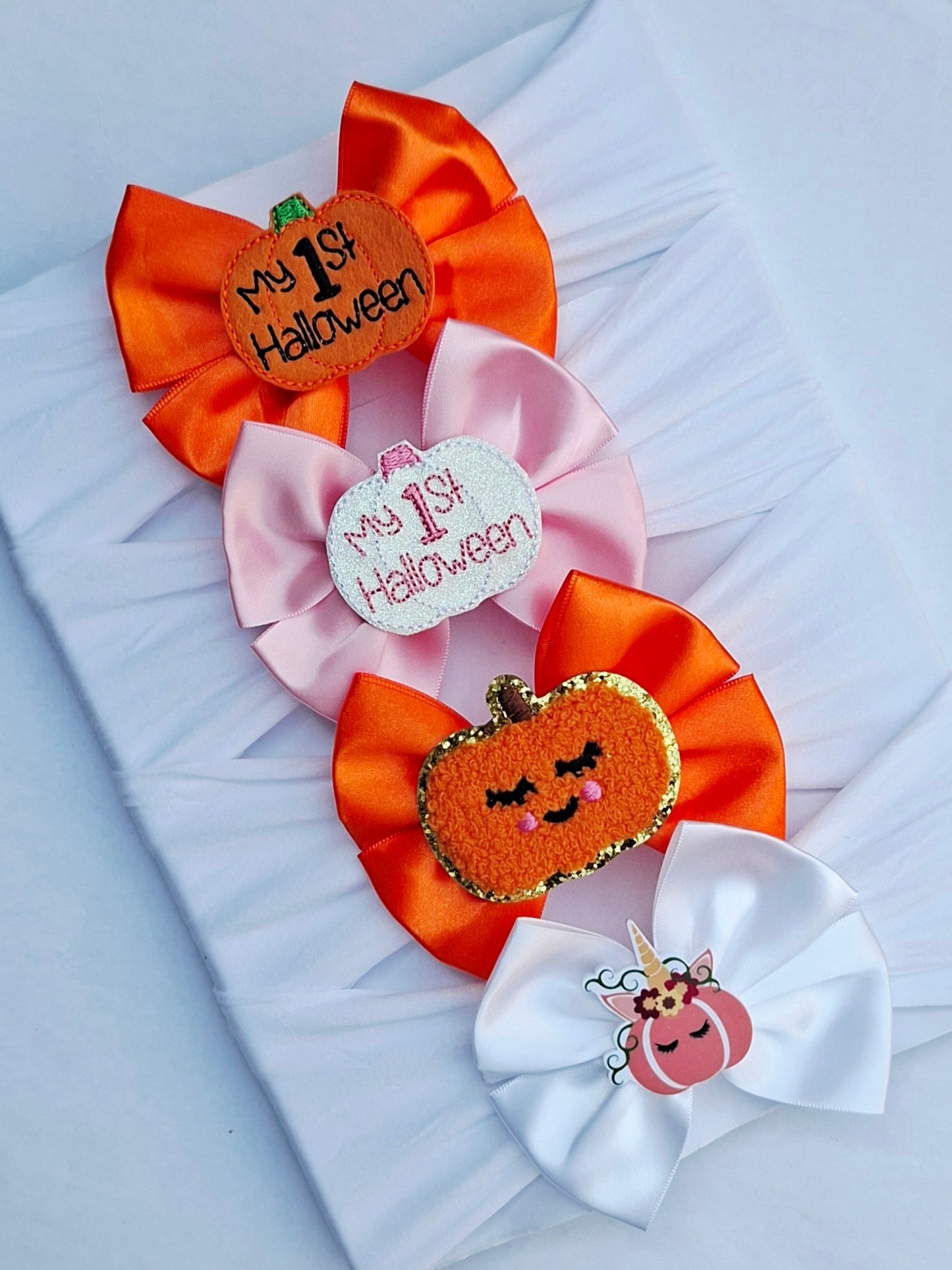 🎃Satin Halloween Bows 🎃Available On Headband Or Clip