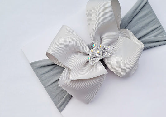 🎀Grey Boutique Bow Headband🎀