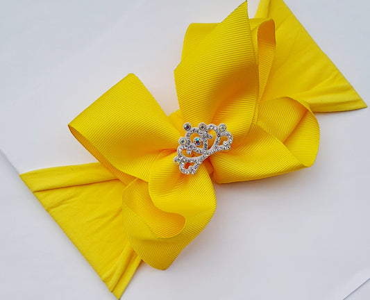 🎀Yellow Large Bow Headband🎀