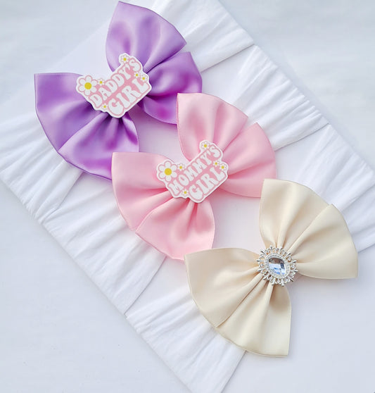 🎀3pc Satin Bow Headband Set🎀