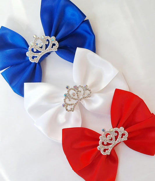 🎀3pc Satin Bow Clip Set🎀