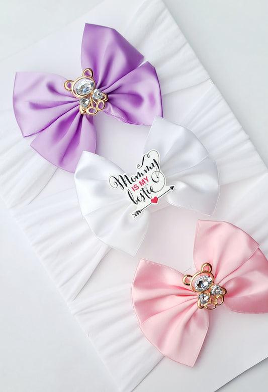 🎀3pc Satin Bow Headband Set 🎀