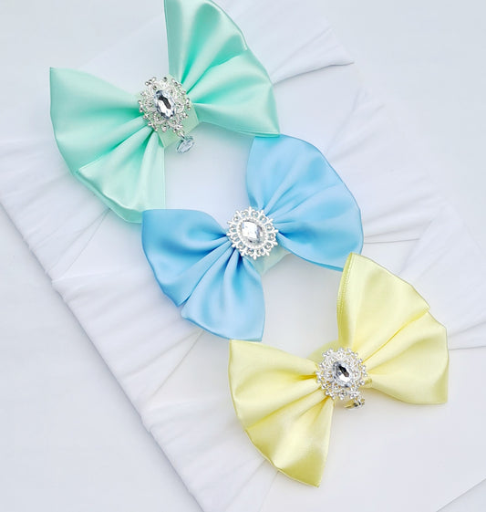 🎀3pc Satin Bow Headband Set