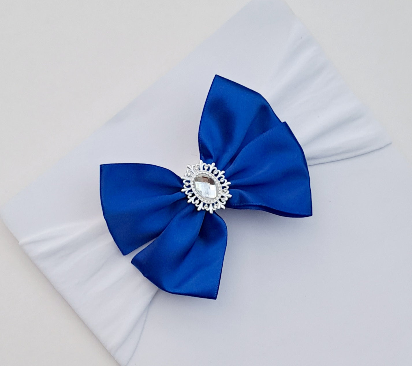 🎀Royal Blue Satin Bow Headband 🎀