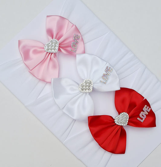 🎀3pc Satin Bow Headband Set