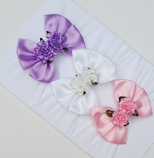 🎀3pc Satin Bow Headband Set