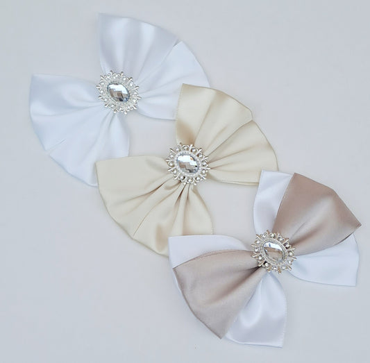 🎀3pc Satin Bow Clip Set🎀