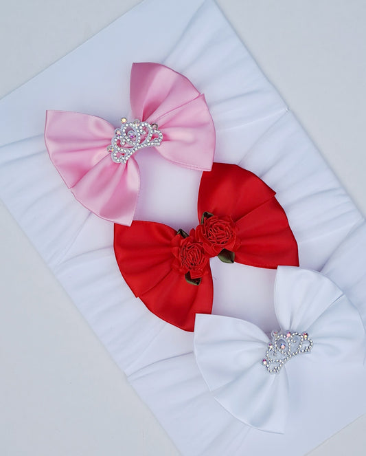 🎀3pc Satin Bow Headband Set