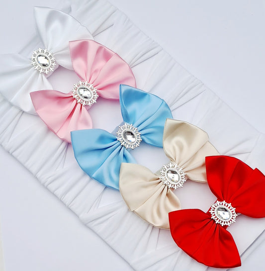 🎀5pc Satin Bow Headband Set🎀