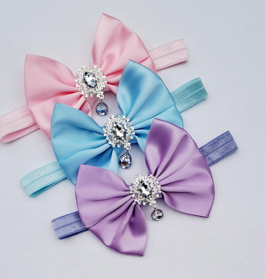 🎀3pc Satin Bow Headband Set🎀