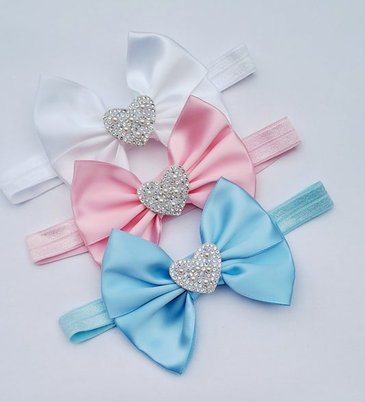 🎀3pc Satin Bow Headband Set🎀