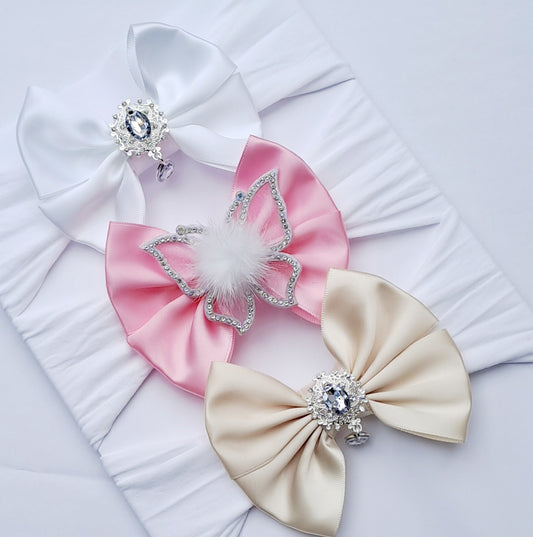 🎀3pc Satin Bow Headband Set 🎀