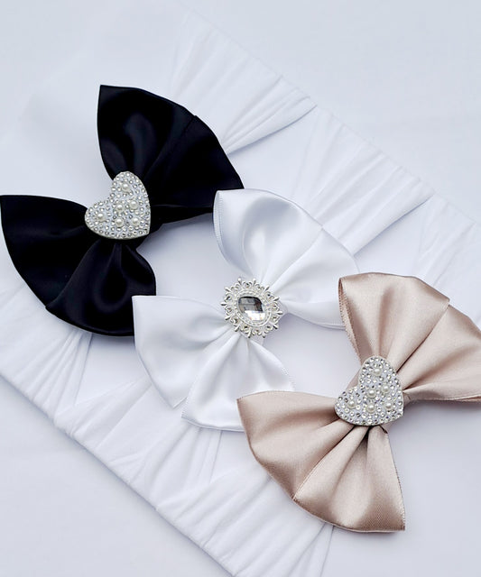 🎀3pc Satin Bow Headband Set