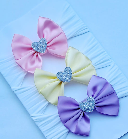 🎀3pc Satin Bow Headband Set 🎀