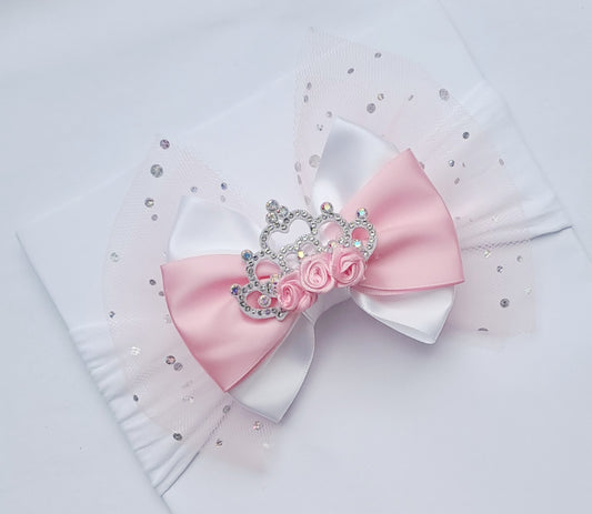 🎀Large Satin /Tulle Bow Headband 🎀