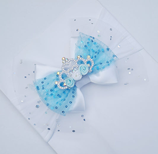 🎀Large Satin/Tulle Bow Headband 🎀