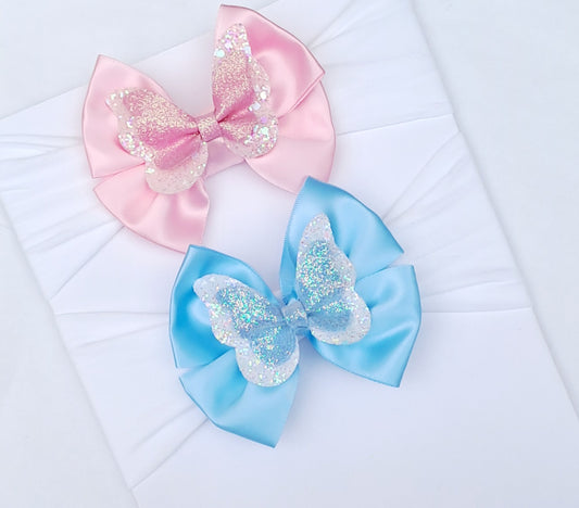 🎀2pc Satin Bow Headband Set 🎀