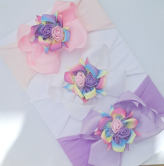 🎀Pretty Baby Headband With Flower Detail🎀