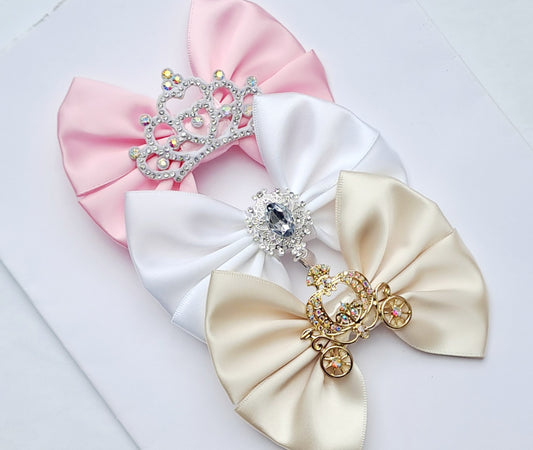 🎀3pc Satin Bow Clip Set🎀