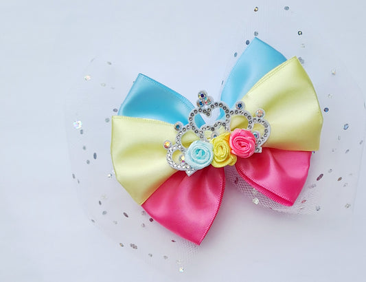 🎀Large Satin/Tulle Bow Clip 🎀