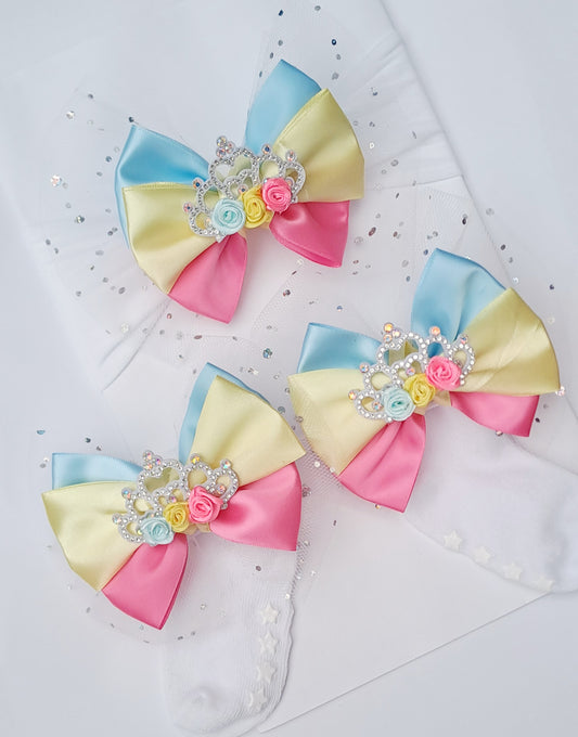 🎀Satin/Tulle Headband And Sock Set🎀0-6 Months