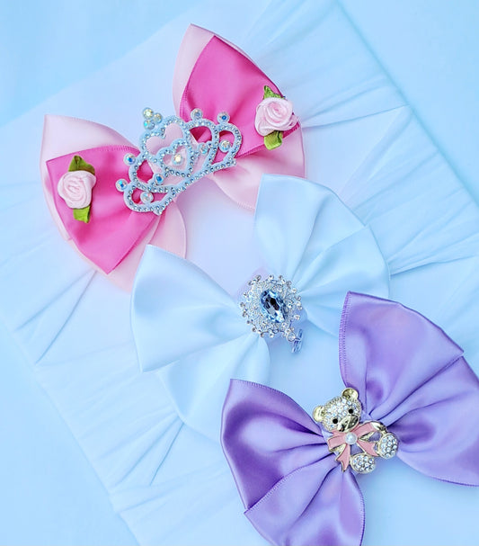 🎀3pc Satin Bow Headband Set 🎀
