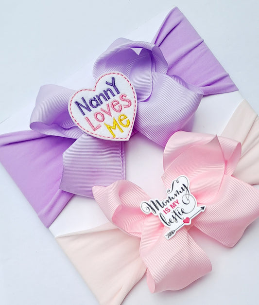 🎀2pc Headband Set (Nanny&Mummy) 🎀