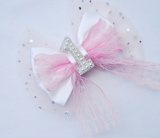 🎀Satin/Lace/Tulle Birthday Clip🎀