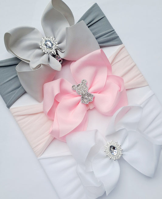 🎀3pc Large Bow Headband Set🎀