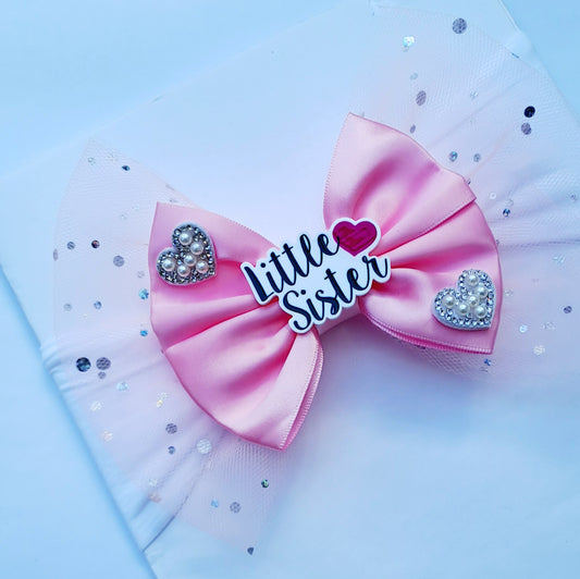 🎀Large Satin/Tulle Little Sister Headband 🎀