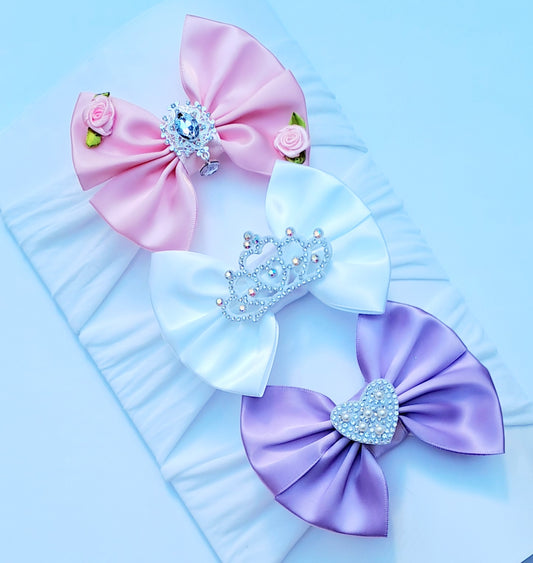 ❤️3pc Satin Bow Headband Set❤️