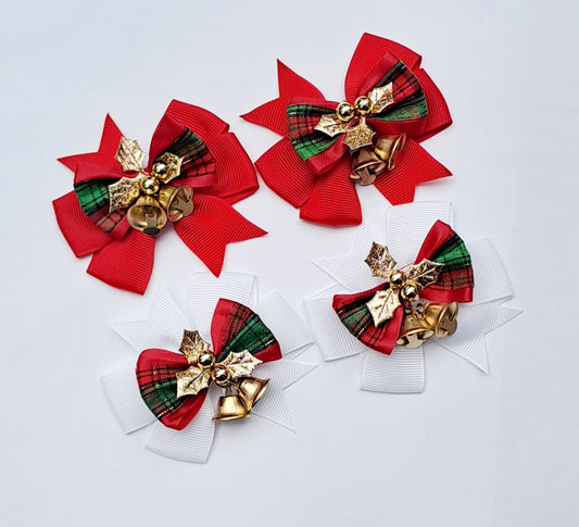 🎀2pc Christmas Clip Sets🎀 Available in red or white