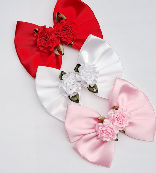 🎀3pc Satin Bow Clip Set 🎀