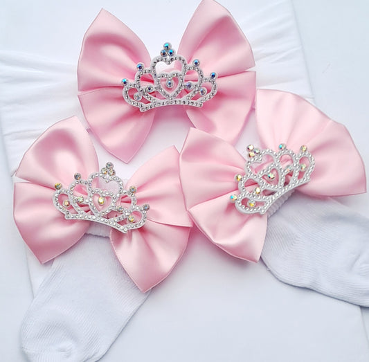 🎀Satin Bow Headband/Sock Set🎀