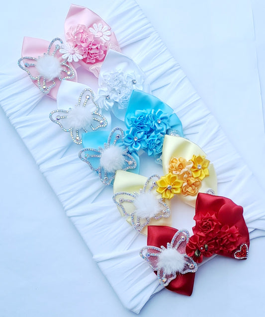 🎀Detailed Satin Bow Headbands 🎀Choose Colour