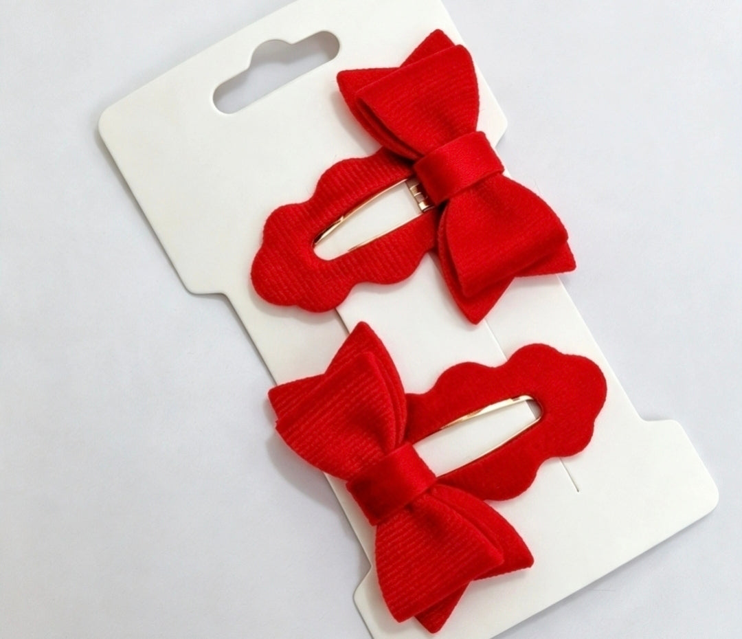 🎀2pc Velour Clip Sets🎀 (Choose Colour)