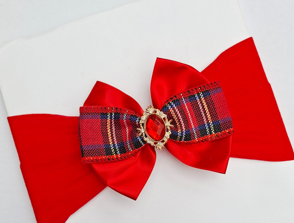 🎄Christmas Satin Bows🎄 Available On Headbands Or Clips