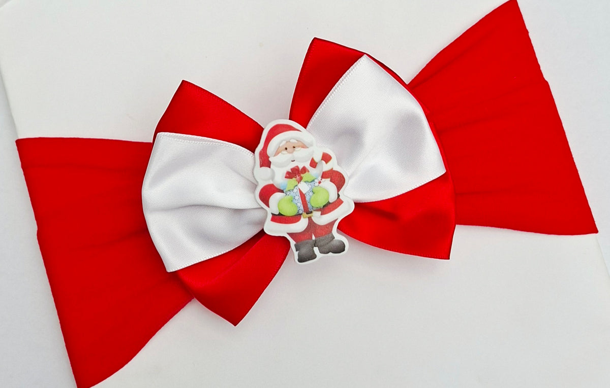 🎄Christmas Satin Bows🎄 Available On Headbands Or Clips