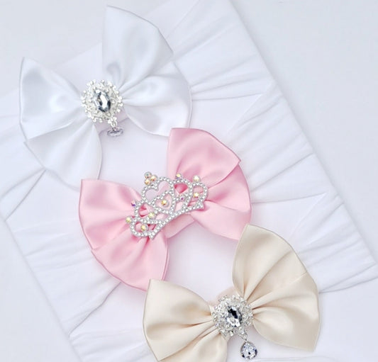 🎀3pc Satin Bow Headband Set 🎀
