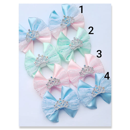 🎀2pc Mini Pigtail Satin Bow Clip Sets🎀