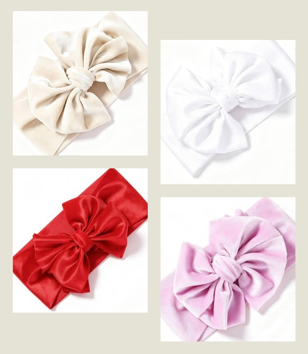 🎀Velour Bow Headbands 🎀(Choose Colour)
