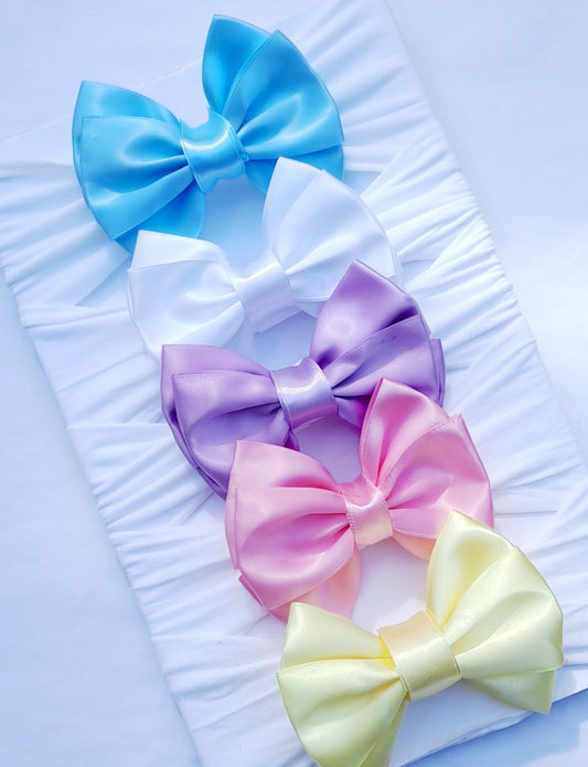 🎀Satin Bow Headbands 🎀Choose Colour
