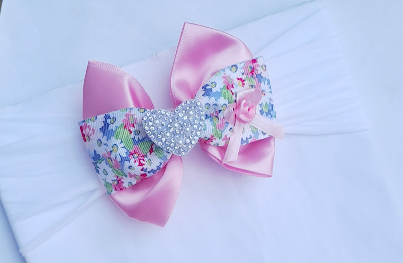 🎀Satin Bow Headbands 🎀Choose Colour