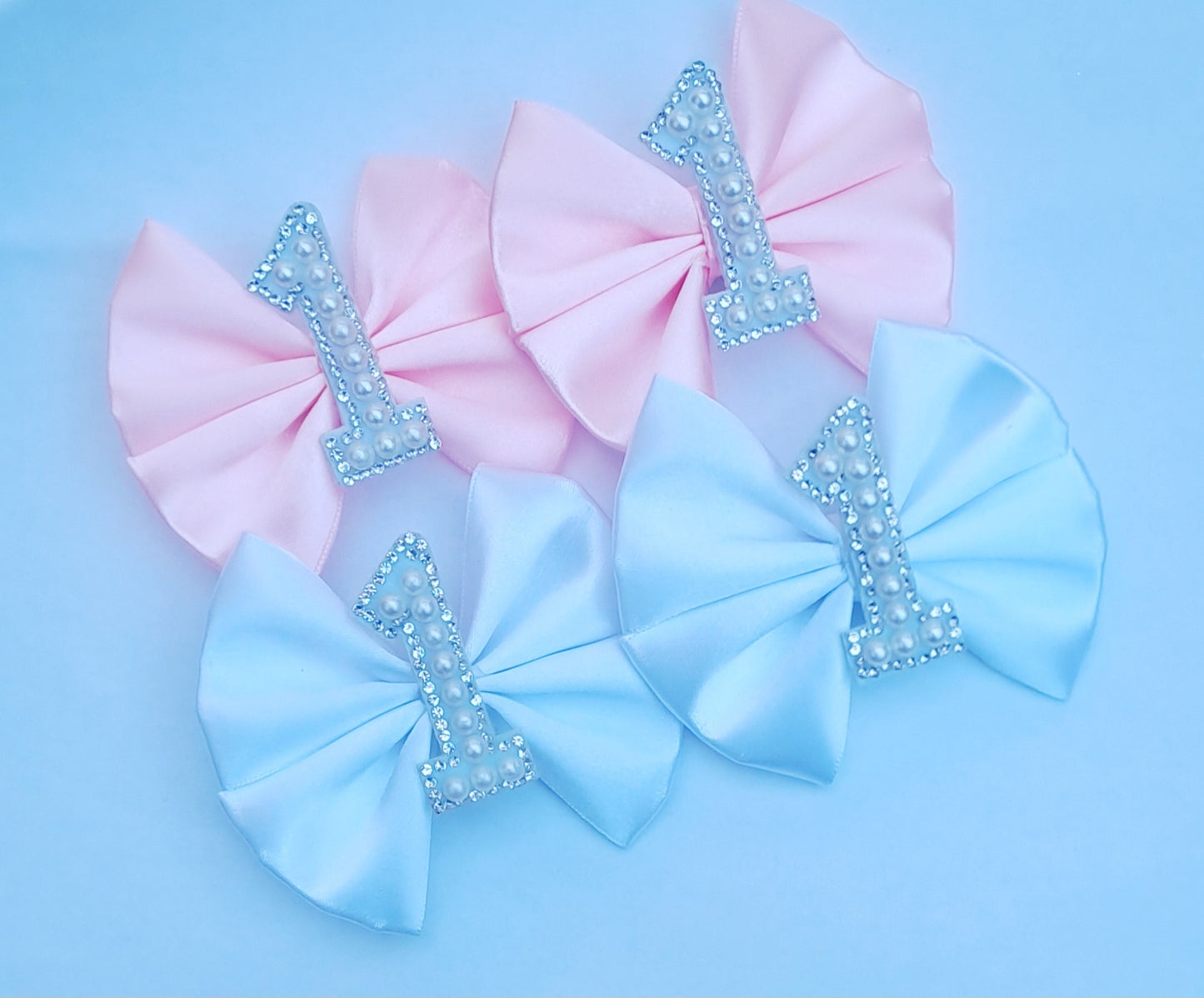 🎀2pc Birthday Pigtail Clip Set 🎀 Available In Pink Or White