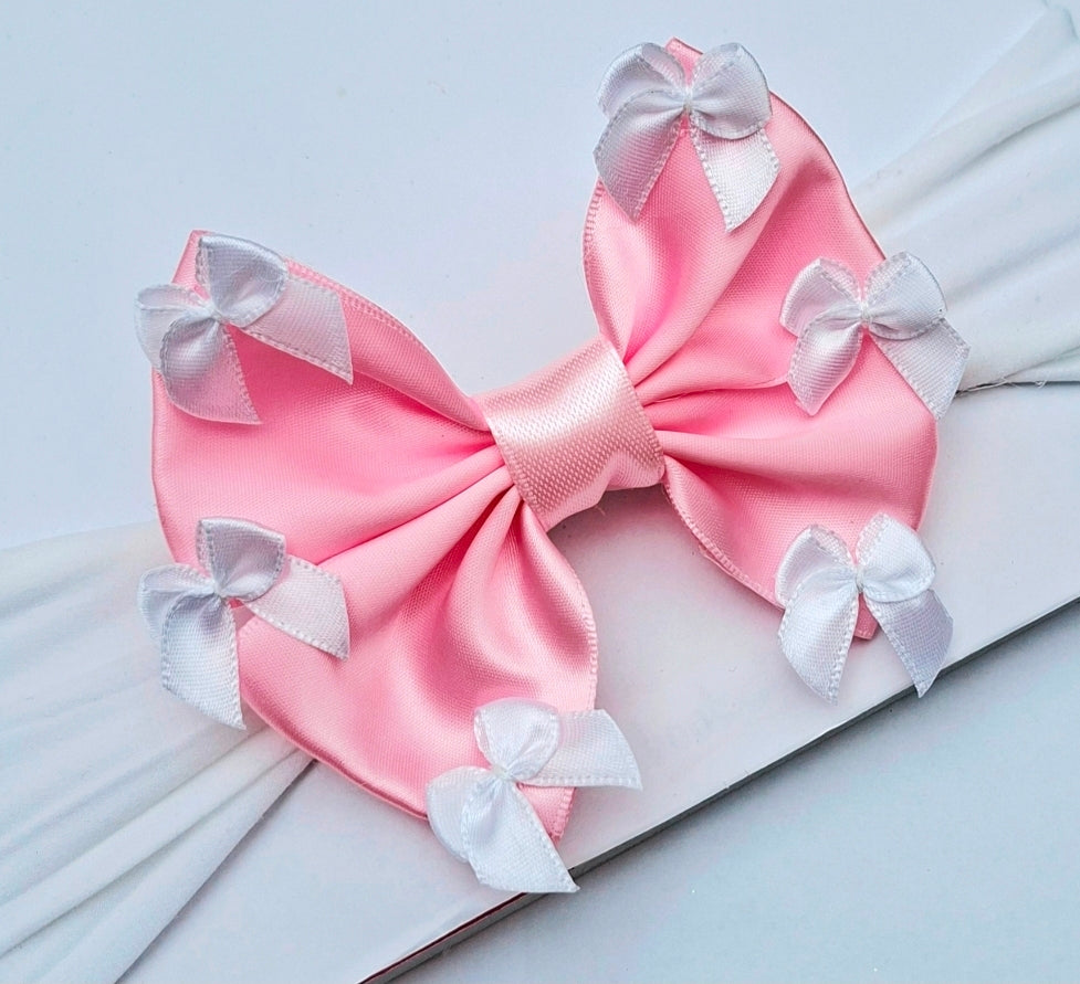 🎀Satin Bows With Mini Bow Detailing 🎀Choose Colour
