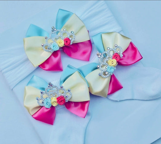 🎀Satin Bow Headband/Sock Set🎀(Also Sold Individually)